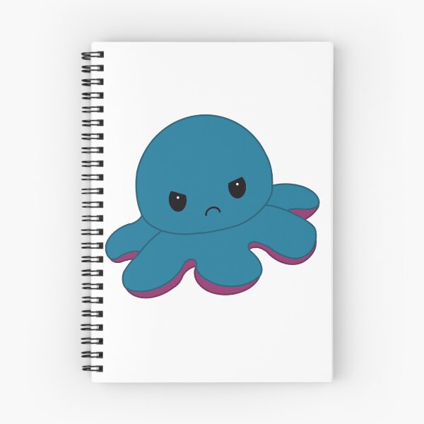 Item preview, Angry Blue Moody Reversible Octopus designed and sold by ShopBabyFace.