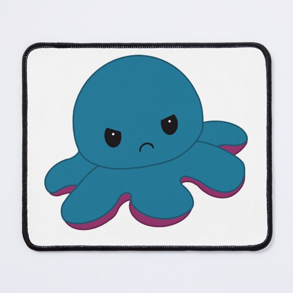 Item preview, Angry Blue Moody Reversible Octopus designed and sold by ShopBabyFace.