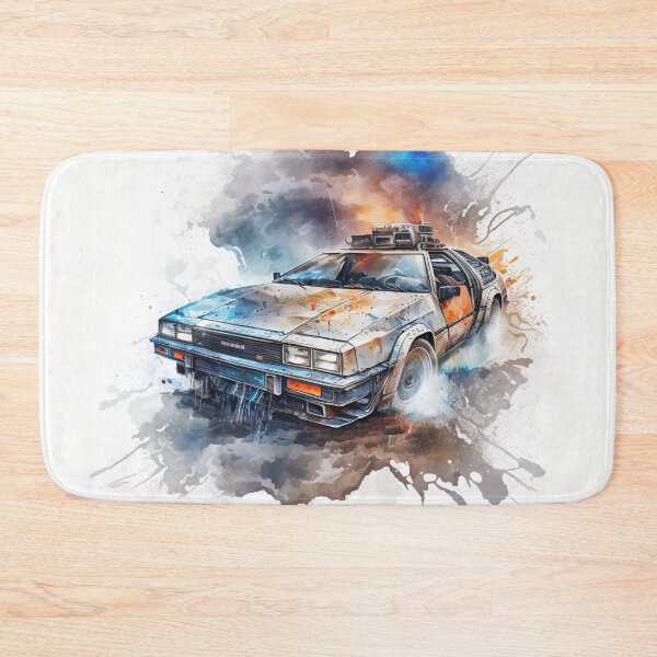 Artikelvorschau, Delorean-Aquarell entworfen und verkauft von RandomReviews.