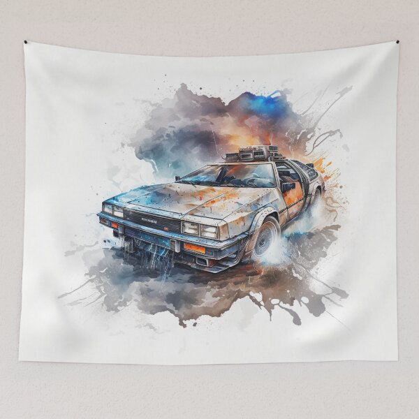 Item preview, Delorean Watercolor designed and sold by RandomReviews.