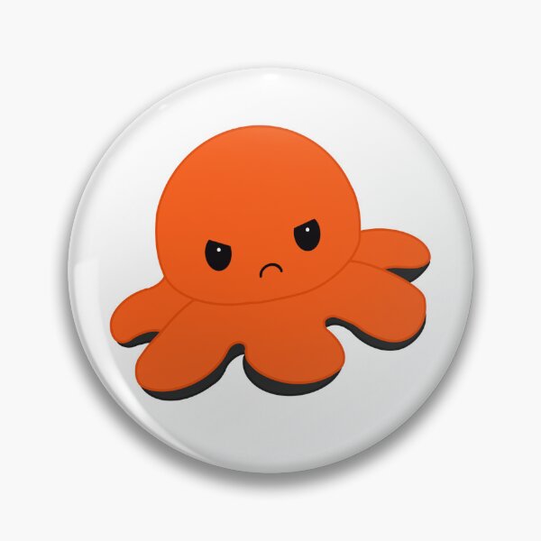 Item preview, Angry Orange Moody Reversible Octopus designed and sold by ShopBabyFace.