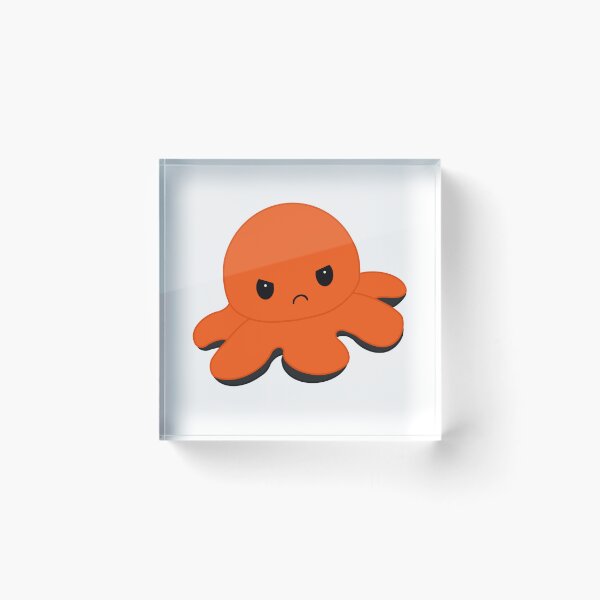 Item preview, Angry Orange Moody Reversible Octopus designed and sold by ShopBabyFace.