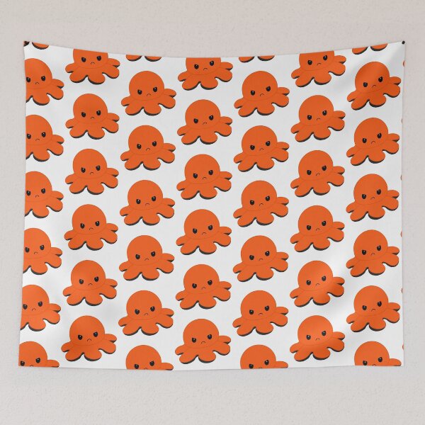 Item preview, Angry Orange Moody Reversible Octopus designed and sold by ShopBabyFace.