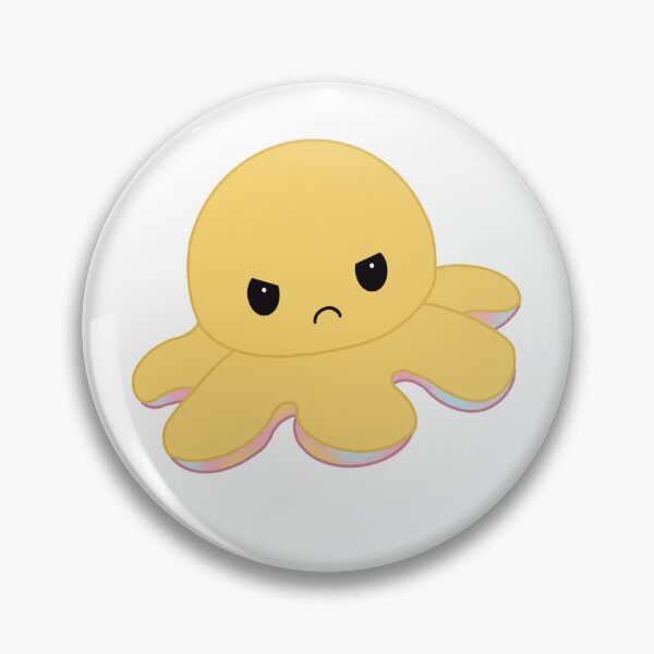 Item preview, Angry Yellow Moody Reversible Octopus designed and sold by ShopBabyFace.