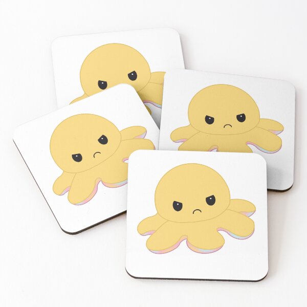 Item preview, Angry Yellow Moody Reversible Octopus designed and sold by ShopBabyFace.