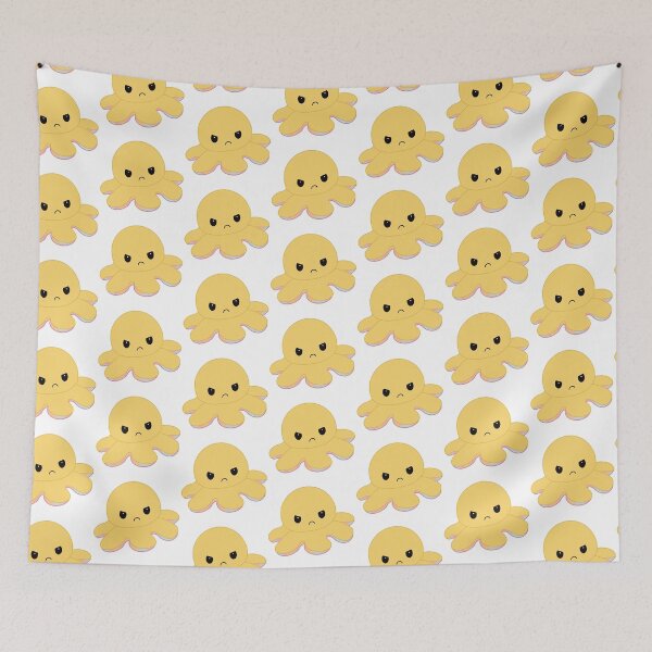 Item preview, Angry Yellow Moody Reversible Octopus designed and sold by ShopBabyFace.