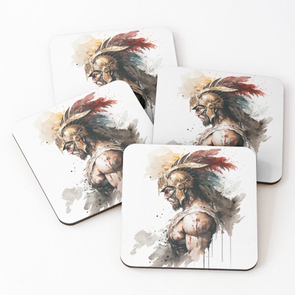 Item preview, Greek Spartan Watercolor designed and sold by RandomReviews.
