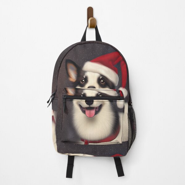 Item preview, Christmas Norrbottenspets Wearing A Santa Hat designed and sold by ZenEverAI.