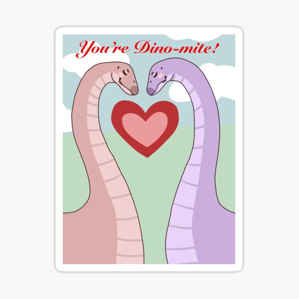 you-re-dino-mite-valentine-sticker-for-sale-by-foxxysoxx-redbubble