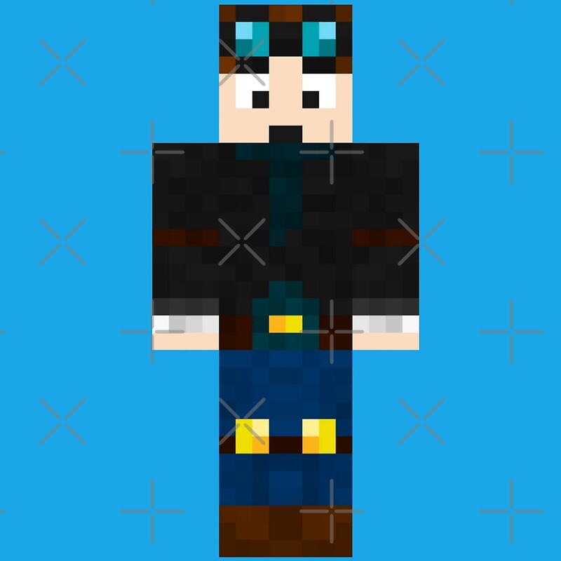  DanTDM Minecraft Skin Posters By Amitdavidov Redbubble