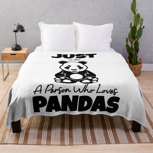 Item preview, JUST A PERSON WHO LOVES PANDAS designed and sold by GAADesignz.