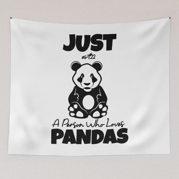 Item preview, JUST A PERSON WHO LOVES PANDAS designed and sold by GAADesignz.