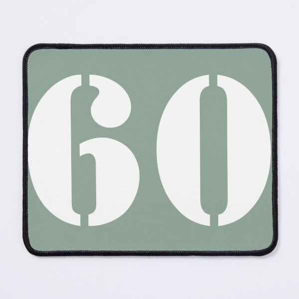 Item preview, Number Sixty (60) in Green Circle designed and sold by Ching Teoh.