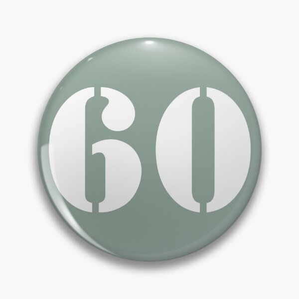 Item preview, Number Sixty (60) in Green Circle designed and sold by Ching Teoh.