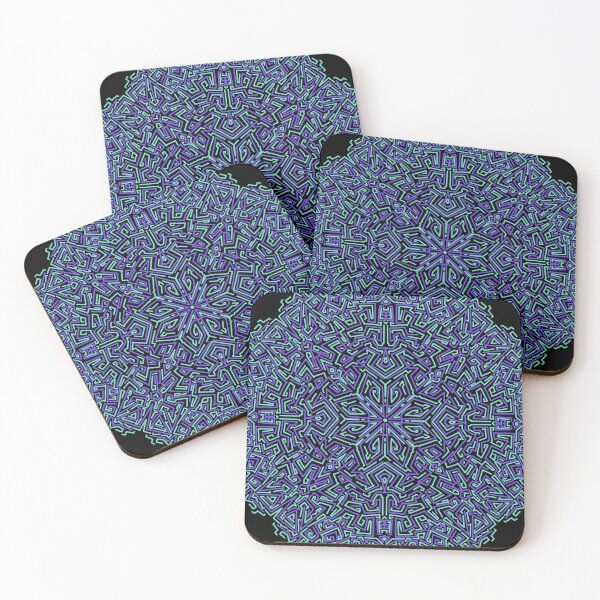 Item preview, Neon Mandala Flower Abstract designed and sold by Chatchot.