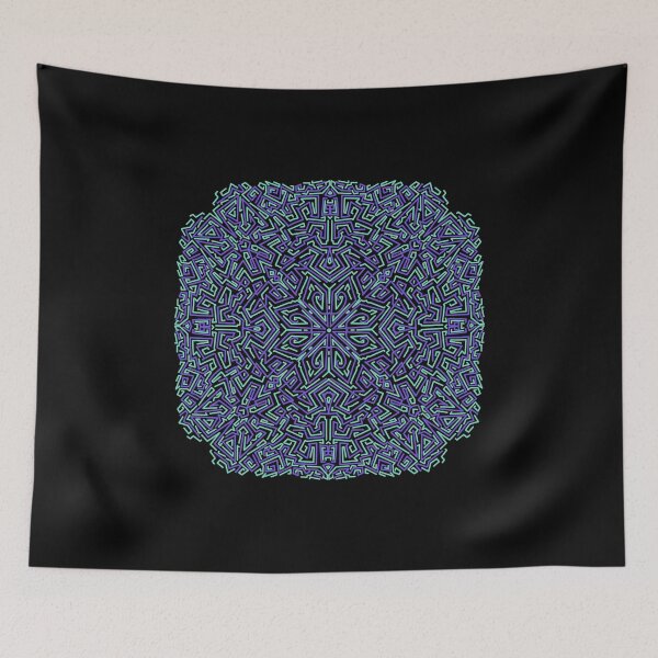 Item preview, Neon Mandala Flower Abstract designed and sold by Chatchot.