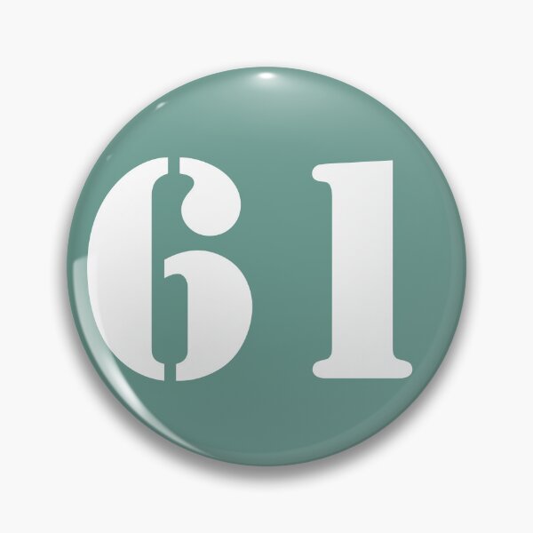 Item preview, Number Sixty One (61) in Green Circle designed and sold by Ching Teoh.
