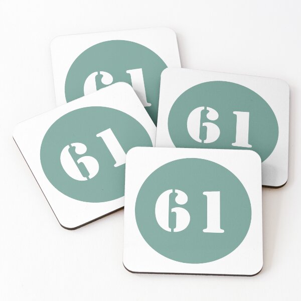 Item preview, Number Sixty One (61) in Green Circle designed and sold by Ching Teoh.