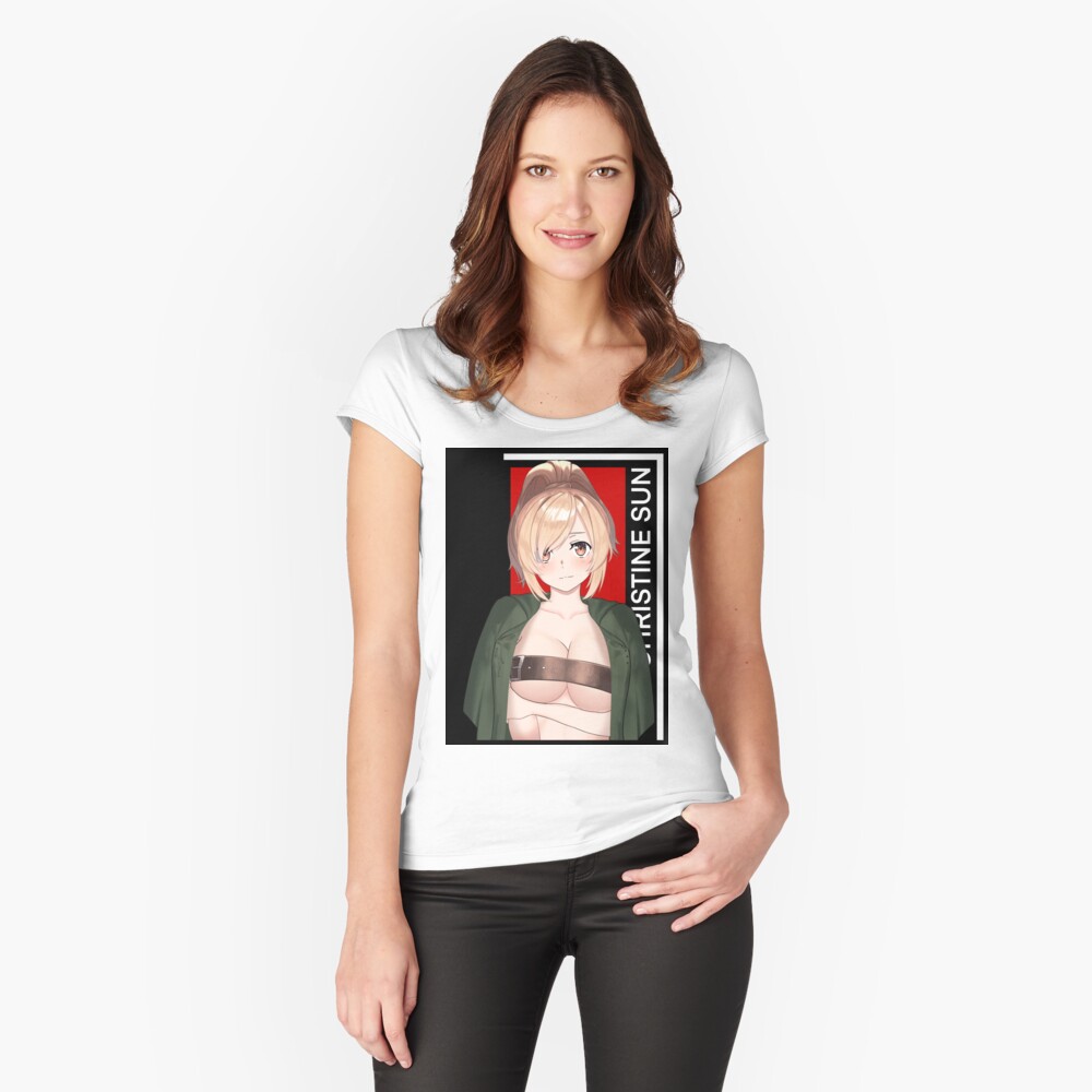 Item preview, Fitted Scoop T-Shirt designed and sold by SunJeong-Shop.