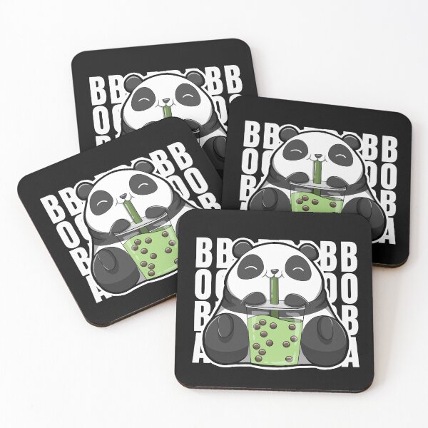 Item preview, Boba Panda drinking boba milk tea happily designed and sold by The magic  Yellow bus.