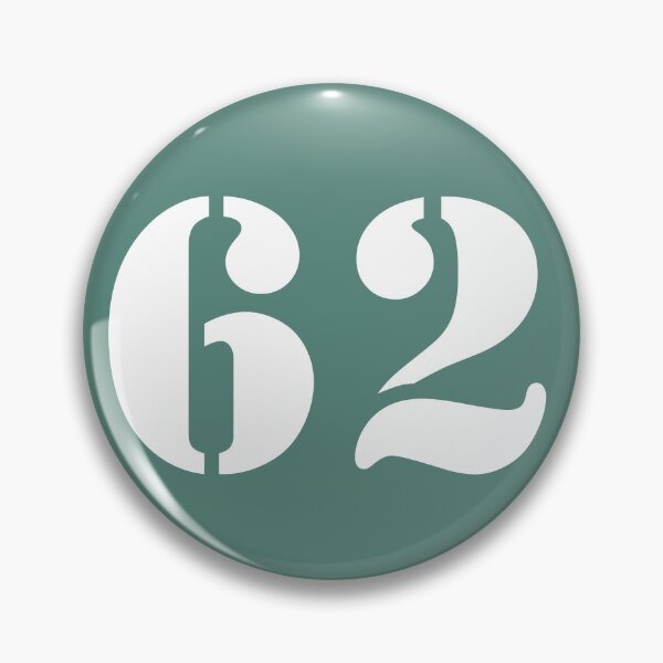 Item preview, Number Sixty Two (62) in Green Circle designed and sold by Ching Teoh.