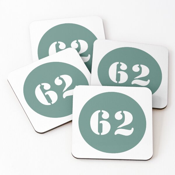 Item preview, Number Sixty Two (62) in Green Circle designed and sold by Ching Teoh.