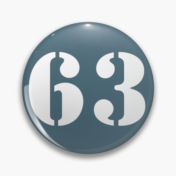 Item preview, Number Sixty Three (63) in Blue Circle designed and sold by Ching Teoh.