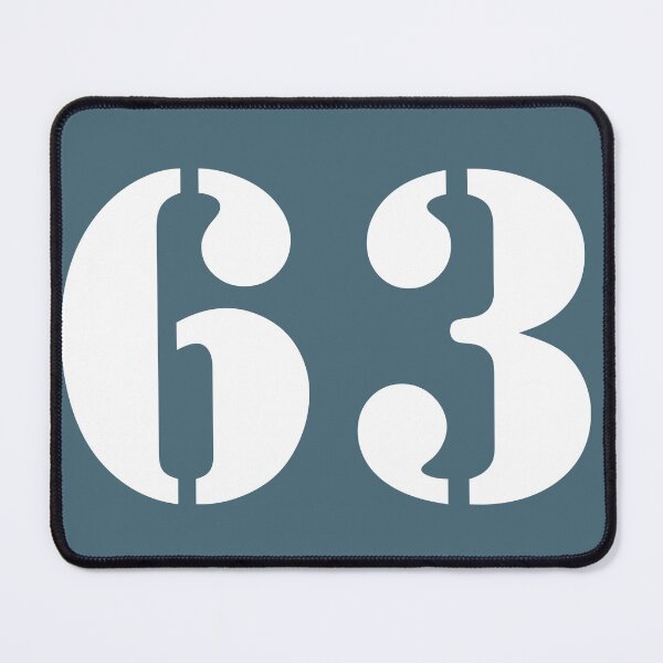 Item preview, Number Sixty Three (63) in Blue Circle designed and sold by Ching Teoh.