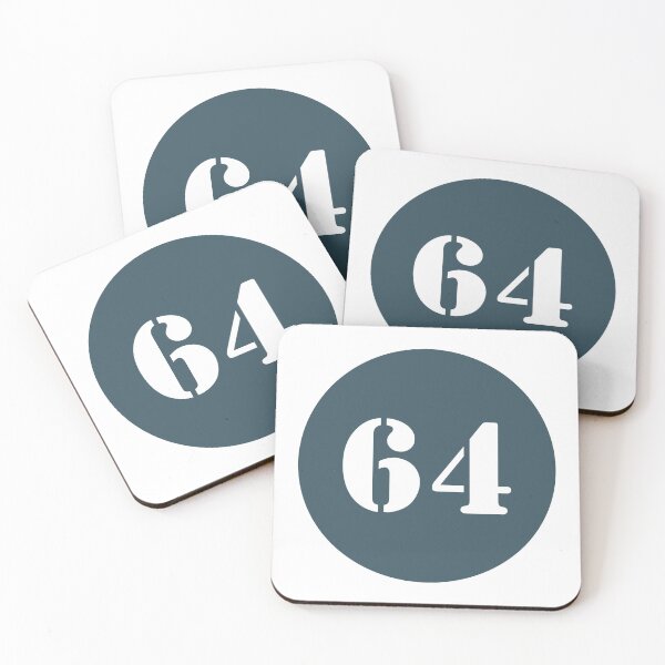 Item preview, Number Sixty Four (64) in Blue Circle designed and sold by Ching Teoh.