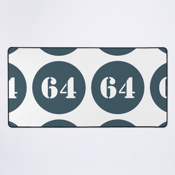 Item preview, Number Sixty Four (64) in Blue Circle designed and sold by Ching Teoh.