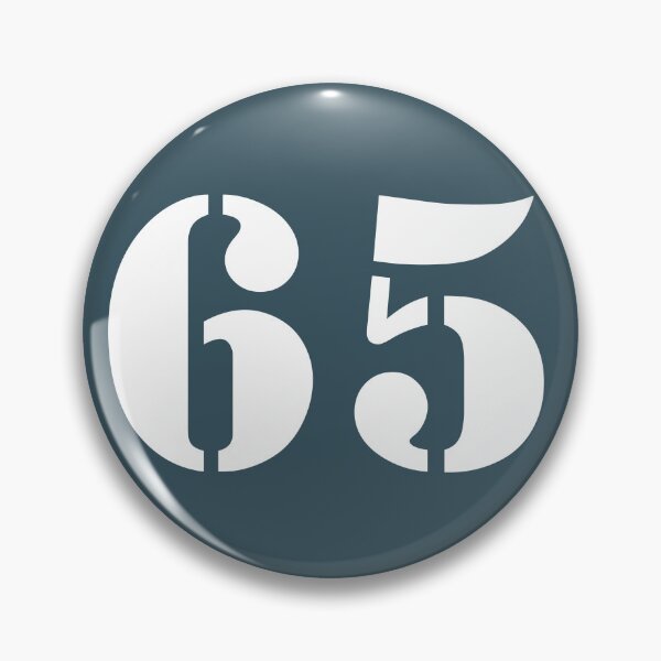 Item preview, Number Sixty Five (65) in Blue Circle designed and sold by Ching Teoh.
