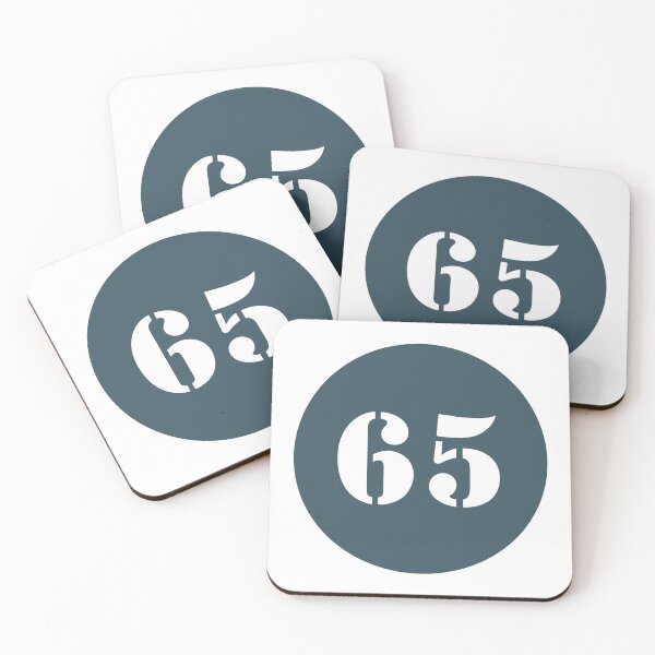 Item preview, Number Sixty Five (65) in Blue Circle designed and sold by Ching Teoh.