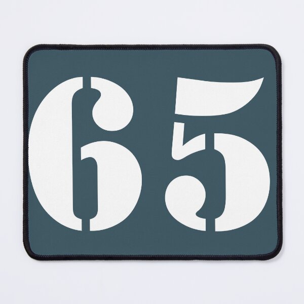 Item preview, Number Sixty Five (65) in Blue Circle designed and sold by Ching Teoh.
