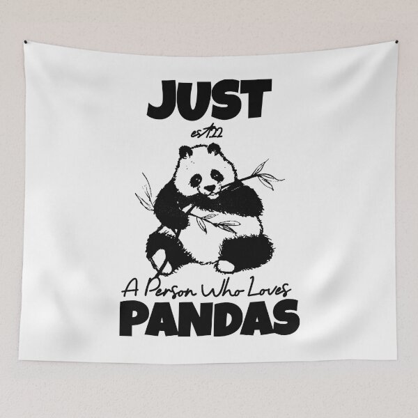 Item preview, JUST A PERSON WHO LOVES PANDAS designed and sold by GAADesignz.
