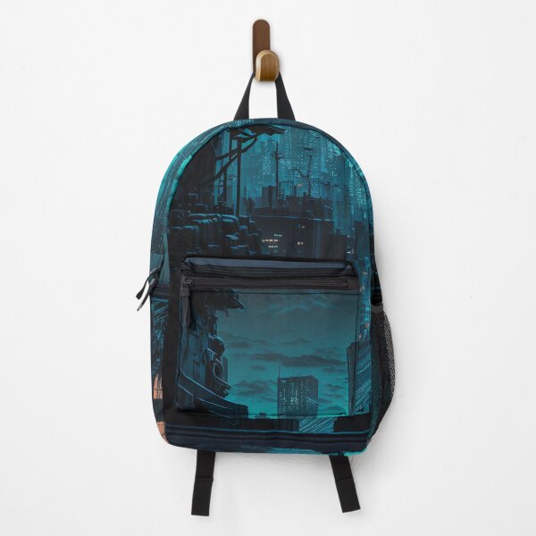 Item preview, Cyberpunk City Framed designed and sold by AICreateWorlds.