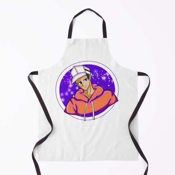 Item preview, anime boy in an orange sweater with a white cap on a purple background with sparkles designed and sold by kitsuneins.