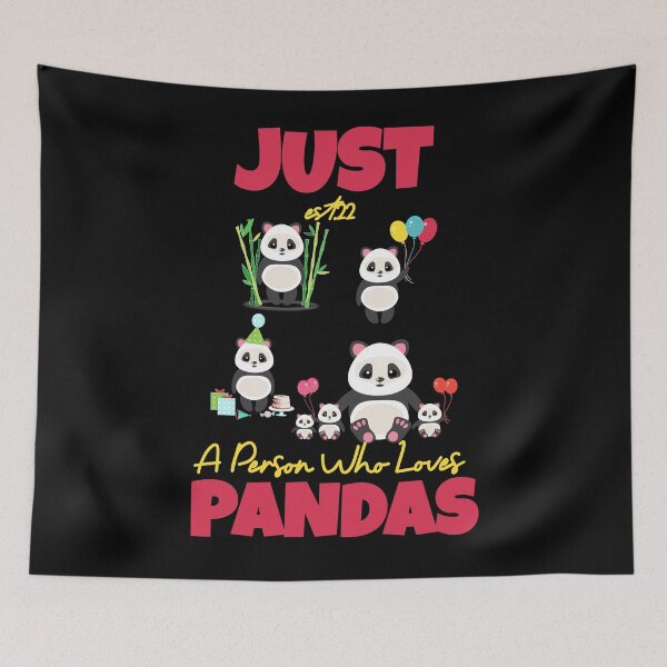 Item preview, JUST A PERSON WHO LOVES PANDAS designed and sold by GAADesignz.