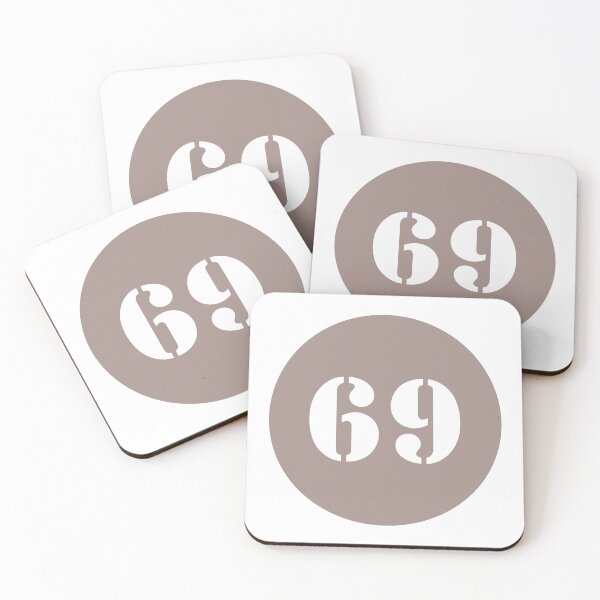 Item preview, Number Sixty Nine (69) in Brown Circle designed and sold by Ching Teoh.