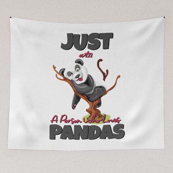Item preview, JUST A PERSON WHO LOVES PANDAS designed and sold by GAADesignz.