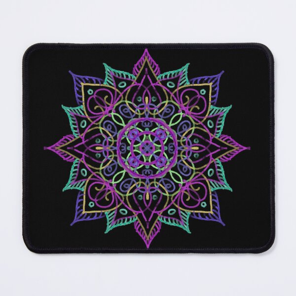 Item preview, Neon Mandala Flower Abstract designed and sold by Chatchot.