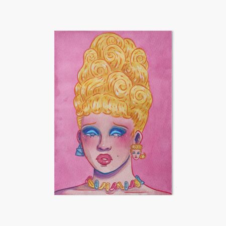 Barbie Head Art Board Print