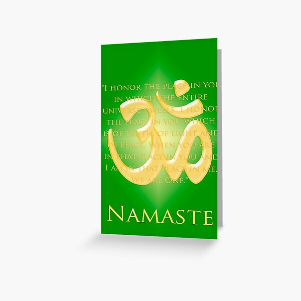 Item preview, Om or Aum Symbol with Namaste quote Green designed and sold by cinn.