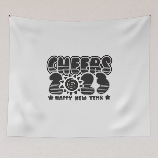 Item preview, Cheers to the New Year - funny saying designed and sold by VichallanStudio.