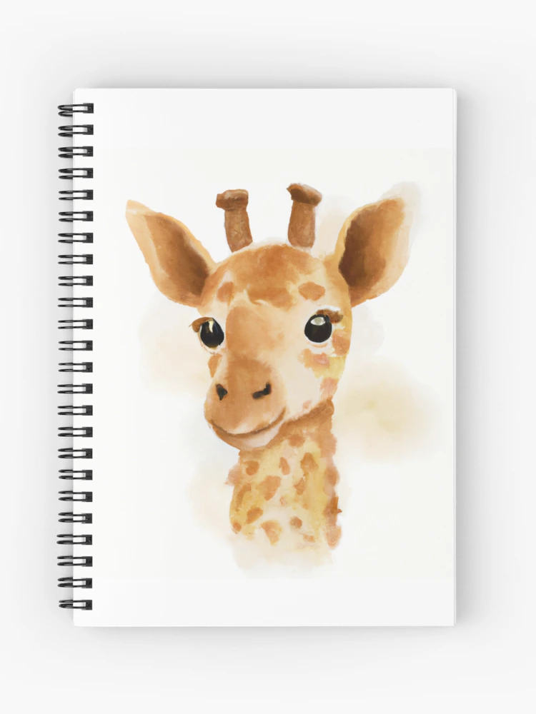 Sculpted store giraffe and baby journal sketchbook