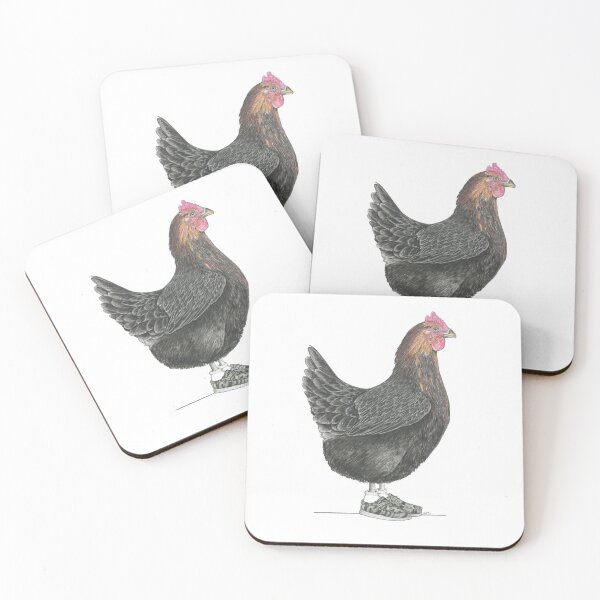 Item preview, Black Rock Chicken in Adam's Shoes designed and sold by JimsBirds.