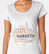 word cloud - affiliate marketing Women's Premium T-Shirt