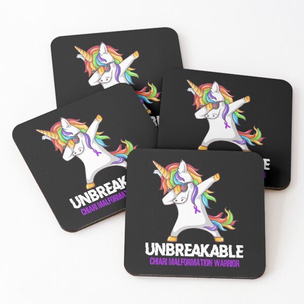 Item preview, Chiari Malformation Awareness - Unicorn Chiari Malformation Warrior Ribbon UNBREAKABLE designed and sold by Fernandezf.