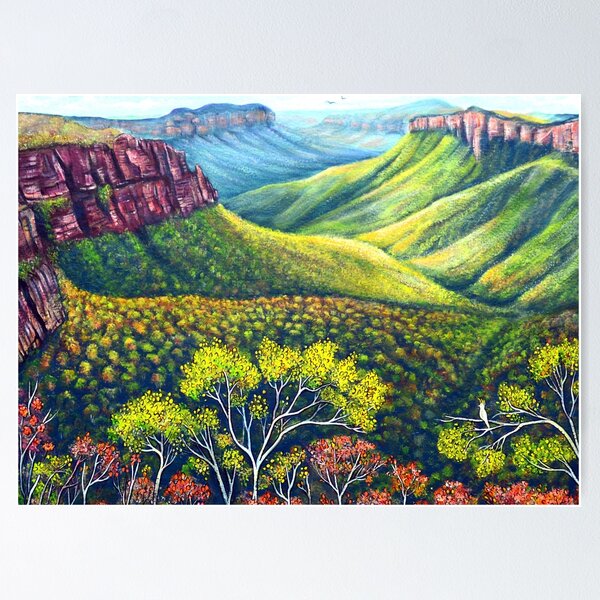 Item preview, Govetts Leap View, Blue Mountains designed and sold by Linda Callaghan.
