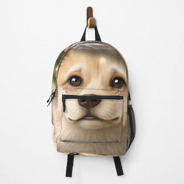 Item preview, Christmas Norwegian Buhund Wearing A Santa Hat designed and sold by ZenEverAI.