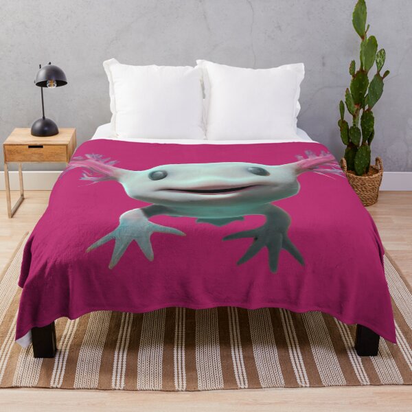 Item preview, Baby Axolot Smiling Swimming 3D style Albino Magenta designed and sold by Brasilia.
